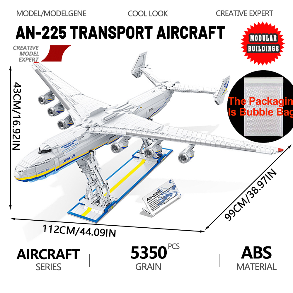 Science Olympiad - A-225 Grote Transportvliegtuigen Modelbouwstenen 5350 Stuks