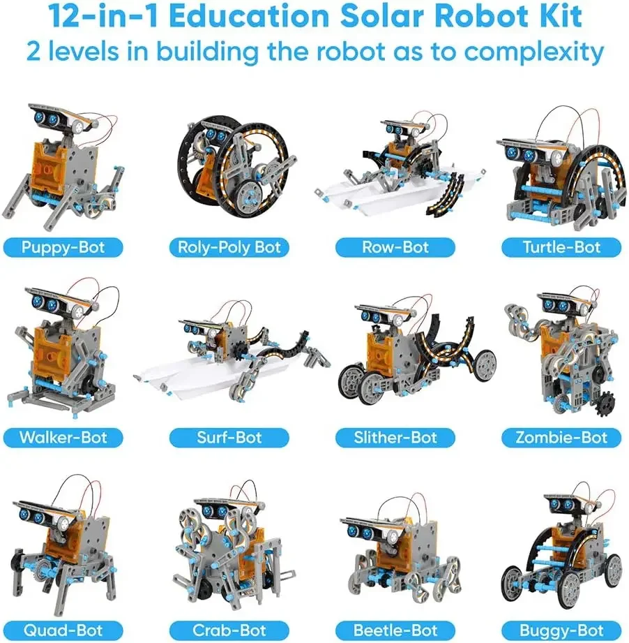 13-in-1 onderwijs zonne-robots - Science Project Robot recensie en prijs