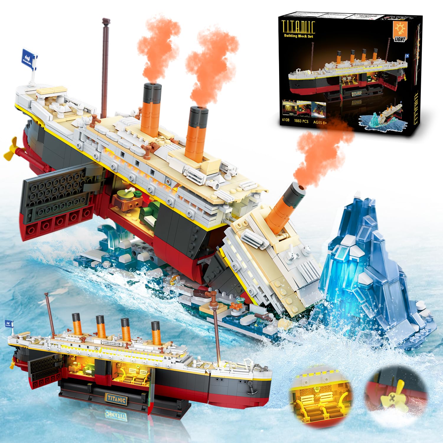 Titanic-bouwset met LED-2 in 1 - Science Olympiad recensie en prijs